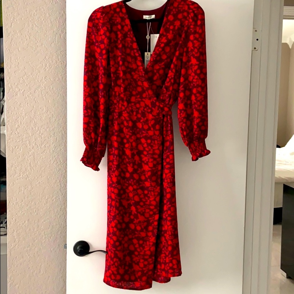 Floral wrap dress